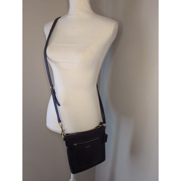 Coach Legacy purple eggplant crossbody leather purse - Picture 2 of 14